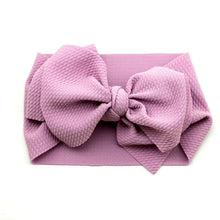 Load image into Gallery viewer, Adjustable Big Bow Headwrap  Top Knot Headbands Over Sized Bow Hair Turban for Newborn Girl
