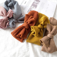 Load image into Gallery viewer, Modern Headbands Knitted Newborn Baby Bows Head Warm Headband Infant Toddler Hair Bow for Girls  Kids
