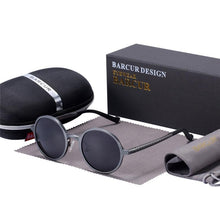 Load image into Gallery viewer, Round Luxury Polarized Universal Retro Modern Sunglasses With High Quality Metal Frame And UV400 Protection
