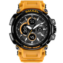 Load image into Gallery viewer, Red Modern Sport  Waterproof 50M Men Watches With LED Digital Display In Military Armi Relogio Masculino Style

