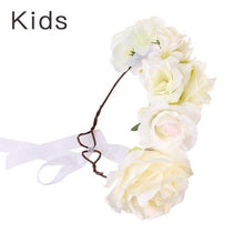 Load image into Gallery viewer, Luxury Handamde Mommy and Baby  Flower Headband Large Flower Crown Mother Kids Flowers  Headwear For Celebration
