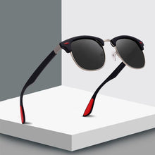 Load image into Gallery viewer, Popular Retro New Polarized Men's Sunglasses UV400 Square Half Metal Frame  Ladies Sunglasses Brand Design Glasses Driving Sunglasses
