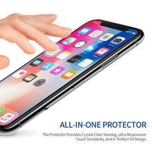 Load image into Gallery viewer, 9H Protective Glass For iPhone 11 12 Pro Max Glass On iPhone 7 8 X XR XS 12 13 Mini SE 14 Screen Protector Front Protection Film Premium Tempered Glass Film Full Protection High Clarity Screen Protector
