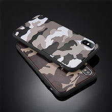 Load image into Gallery viewer, Army Green Camouflage Case For iPhone 11 12Pro 13 Pro Max SE X XR XS Max 6 6S 7 8 Plus Soft Silicone Back Cover Black And White Camo Camouflage Thin Design Durable Hard Plastic Protective Case
