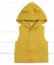 Load image into Gallery viewer, Modern Winter Warm Knit Cardigan Long Sleeve Hooded Sweaters for Newborn Infant Jacket And Coat Combination Clotes
