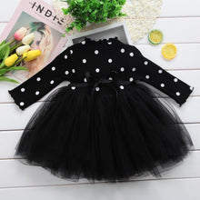 Load image into Gallery viewer, Princess Long sleeve Baby Girl Dress Newborn Infant Baby Girl Clothes WIth Bow And Dot Tutu Ball Gown Party Dresses Baby Kid Girl clothes In Elegant Style
