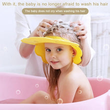 Load image into Gallery viewer, Modern Water Eyes Ears Shampoo Cap Wide Brim Hair Washing Baby Shower Infant Duck Shape Guard Hats For Kids
