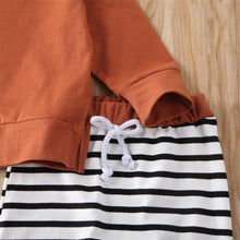 Load image into Gallery viewer, Baby Boy Summer Tops T-shirt Striped Pants Outfit Pajamas for Sleeping In Modern Style For Boys And Girls
