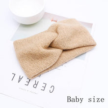 Load image into Gallery viewer, Handmade Baby Headband Women Girl Twisted Hair Band Kids Woolen Headwrap Toddler Turban Hair Accessories For Mother and Daughter
