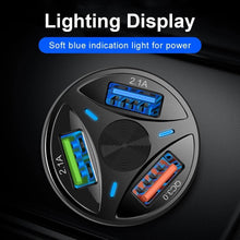 Load image into Gallery viewer, NEW 30W 3A Car Charger Quick Charge 3.0 4.0 Universal 3 USB Port Fast Charging Adapter For Car
