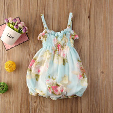 Load image into Gallery viewer, Luxury Modern Colorful Floral Design Toddler Baby Girl Summer Floral Print Sleeveless Dress FOr Baby Girls
