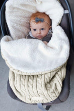 Load image into Gallery viewer, Warm Baby Blanket Knitted Newborn Swaddle Wrap Soft Sleeping Bag Footmuff Cotton Envelope For Stroller Accessories For Baby
