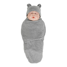 Load image into Gallery viewer, Muslin Swaddle Newborn Organic Cotton Blanket Extract Envelope Baby Sleeping Things Bedding for Boys Girls with a Hat Blanket Bag
