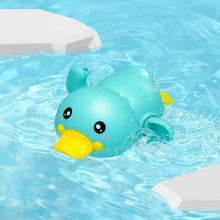 Load image into Gallery viewer, Bathroom Bath Shower Baby Clockwork Swimming Play Water Cute Little Yellow Duck Bathing Bathtub Toys For Kids
