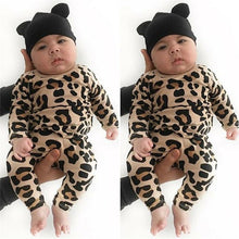 Load image into Gallery viewer, Newborn Baby Girl/ Sleeveless/ Long Sleeve Leopard Romper Jumpsuit Outfit For Babies In elegant Modern Deisgn
