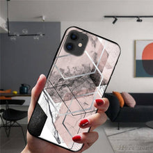 Load image into Gallery viewer, Unique Abstract Ultra Thin Sparkle Soft Silicone Case For iPhone XS Max 8 7 Plus X XR 6 6S 5S Mini Black Phone Case Marble Geometric Art Soft Silicone Cover
