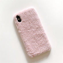Load image into Gallery viewer, Fashion Lady Gift Case For Iphone Xs Max Xr X 11 Pro Max Se Furry Fluffy Warm Cover For Iphone 6 7 8 Plus Soft Phone Case Flexible Silicon Soft Fluffy Furry Shockproof Protective Phone Case For Iphone
