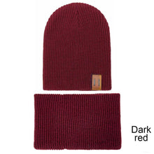 Load image into Gallery viewer, Modern Baby Set Hat Cap and Scrif And Snood  Warm Hat Scarf Caps Scarves Knit Hats For Kids
