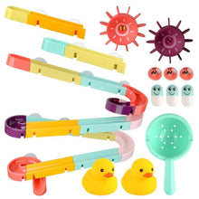 Load image into Gallery viewer, Baby Bath Toys Wall Suction Cup Marble Race Run Track Bathroom Bathtub Kids Play Water Games Toy Set for Children
