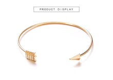 Load image into Gallery viewer, Luxury New Modern Fashion Bracelet Arrow Knotted Opening Elegant Bracelet Set Gold-Color For Woman
