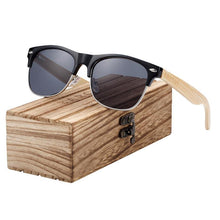 Load image into Gallery viewer, Brand Bamboo Handmade Luxury Polarized Modern and Retro Wood Sunglasses for  Men  and Women With  UV400 Protection
