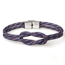 Load image into Gallery viewer, New Elegant Fashion Multi-Layer Concentric Modern Knot Rope Men Anchor Luxury Bracelet Charm Fine Bracelets For Women Fold Over Clasp Navy Style Jewelry
