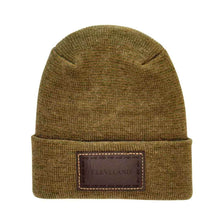 Load image into Gallery viewer, Haakwear Cleveland H Stitch Cuffed Beanie - Made in USA Hats (Limited Edition) - Brown / Green Fusion
