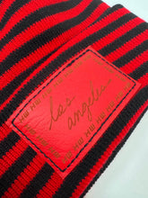 Load image into Gallery viewer, Haakwear Los Angeles Beanie - Made in USA Hats (Limited Edition) - Black / Red RoRo
