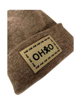 Load image into Gallery viewer, Haakwear H-Stitch Beanie Ohio, The Brown's Cookie Edition - Exclusive Christmas Hat Collection Burgundy / Green Fusion
