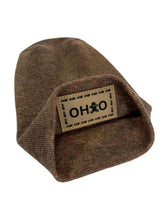 Load image into Gallery viewer, Haakwear H-Stitch Beanie Ohio, The Brown's Cookie Edition - Exclusive Christmas Hat Collection Burgundy / Green Fusion

