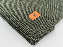 Load image into Gallery viewer, Haakwear H Stitch Fusion Cuffed Beanie / Hat (Patented Design) Black / Green, Made in USA
