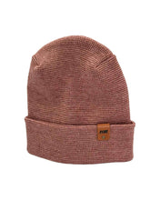 Load image into Gallery viewer, Haakwear H Stitch Fusion Cuffed Beanie / Hat (Patened Design) Burgundy / Pink, Made in USA
