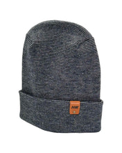 Load image into Gallery viewer, Haakwear H Stitch Fusion Cuffed Beanie / Hat (Patened Design) Gray / Denim, Made in USA
