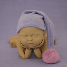 Load image into Gallery viewer, Modern Newborn Photography Props Knit Cap With Fur Ball For Newborn Baby Cap Great For Photo Studio Photography Props Cap Beanie Baby

