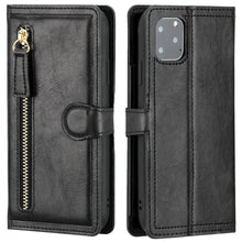 Load image into Gallery viewer, Luxury Leather Flip Wallet Case For iPhone 14 13 Pro MAX 11 12 Mini X XS XR Card Holder Stand Cover Shockproof PU Leather Wallet Card Holder Slots Cover Iphone Phone Case With Magnetic Buckle
