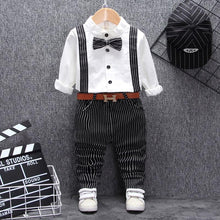 Load image into Gallery viewer, Modern Luxury Classic style Fall Baby Boys and Girls Clothing Set T-shirt Tops Pant Tracksuits Outfits For Kids
