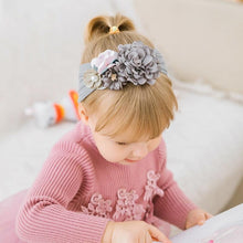 Load image into Gallery viewer, Handmade Flower Baby Headbands For Newborn Girls Nylon Elastic Hair Bands Headwear For Baby Girls
