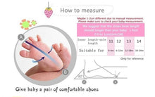 Load image into Gallery viewer, Baby Girl Newborn Shoes Floral Embroidery Striped Bowknot First Walker Soft Soles Anti-Slip Princess Shoes
