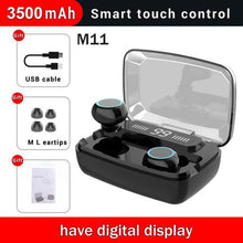 Load image into Gallery viewer, STEVVEX 3500mAh LED Bluetooth Wireless Earphones Headphones Earbuds TWS Touch Control Sport Headset Noise Cancel Earphone Headphone
