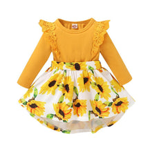 Load image into Gallery viewer, Baby Girl  Flower  Dress Pretty Bow  Outfits Long Sleeve Toddler Girl Unique Design Perfect Gift
