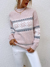 Load image into Gallery viewer, Half-Turtleneck Snowflake Christmas Knit Sweater | NCS
