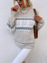 Load image into Gallery viewer, Half-Turtleneck Snowflake Christmas Knit Sweater | NCS

