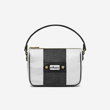 Load image into Gallery viewer, Handbag BYMANYC ® New York – Couture Vegan Vertical Band in Midnight Gold
