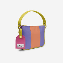 Load image into Gallery viewer, Handbag BYMANYC ® New York – Luxe Pendant Vertical Band in Emerald &amp; Silver
