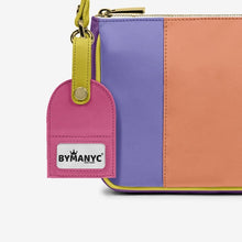 Load image into Gallery viewer, Handbag BYMANYC ® New York – Luxe Pendant Vertical Band in Emerald &amp; Silver
