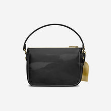 Load image into Gallery viewer, Handbag BYMANYC ® New York – Luxe Pendant Vertical Band in Platinum &amp; Noir
