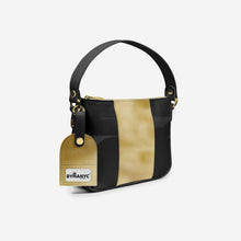 Load image into Gallery viewer, Handbag BYMANYC ® New York – Luxe Pendant Vertical Band in Platinum &amp; Noir
