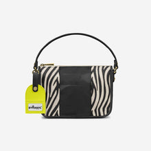 Load image into Gallery viewer, Handbag BYMANYC ® New York – Luxe Pendant Vertical Band in Ruby &amp; Onyx
