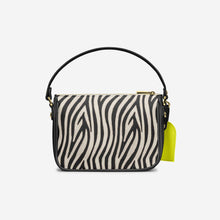 Load image into Gallery viewer, Handbag BYMANYC ® New York – Luxe Pendant Vertical Band in Ruby &amp; Onyx
