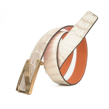 Load image into Gallery viewer, Handcrafted Alligator Leather Belts DVG140

